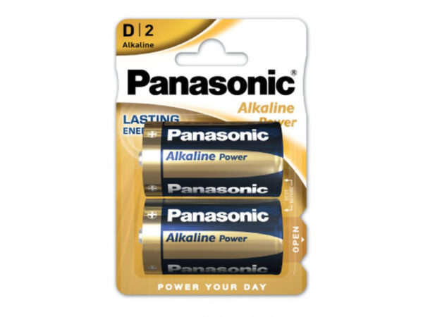 PANASONIC D/góliát tartós alkáli elem 1,5 V (2 db)