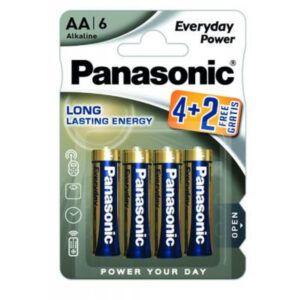 PANASONIC AA/ceruza tartós alkáli elem 1,5 V (6 db)
