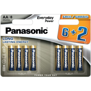 PANASONIC AA/ceruza tartós alkáli elem 1,5 V (8 db)