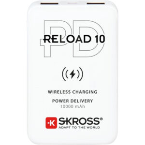 SKROSS Powerbank 10000 mAh vezeték nélküli töltéssel két kimenettel