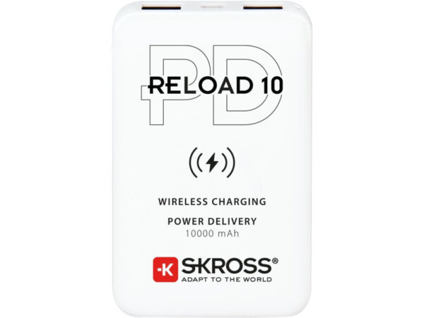 SKROSS Powerbank 10000 mAh vezeték nélküli töltéssel két kimenettel