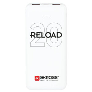 SKROSS Powerbank 20000 mAh USB kábellel két kimenettel