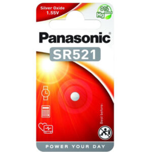 PANASONIC SR521 ezüstoxid gombelem 1,55 V