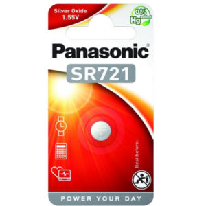 PANASONIC SR721 ezüstoxid gombelem 1,55 V