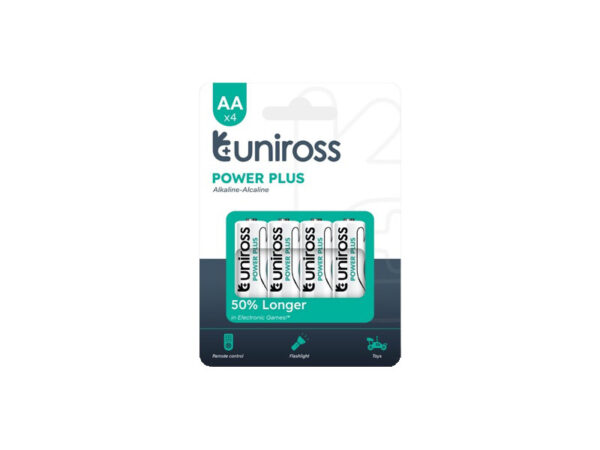 UNIROSS AAA/mikro tartós alkáli elem 1,5 V (4 db)