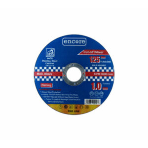 ENCORE Vágókorong fémre 125 x 1,0 x 22,23 mm INOX