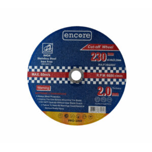 ENCORE Vágókorong fémre 230 x 2,0 x 22,23 mm INOX