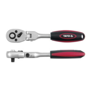 YATO Racsnis hajtószár 3/8" 242 mm 72T csuklós ±90° egyenes szár CrV