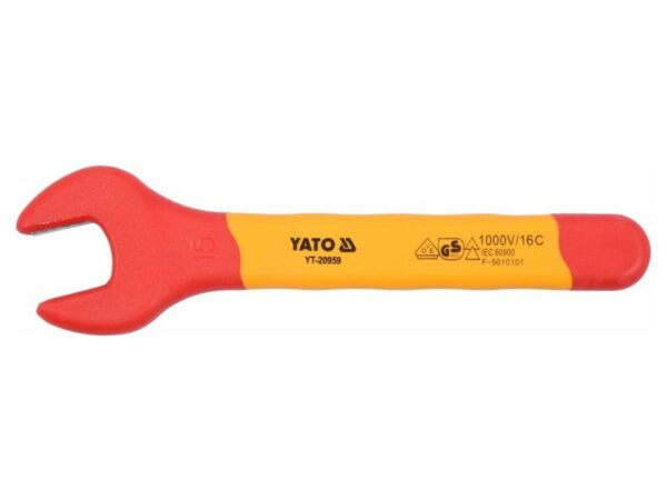 YATO Villáskulcs 15 mm / 150 mm 1000 V-ig szigetelt CrV