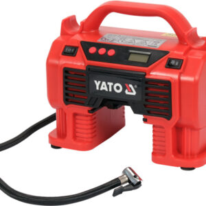 YATO Akkus kompresszor 11 bar 18 V (akku és töltő nélkül) és 12 V szivargyújtó