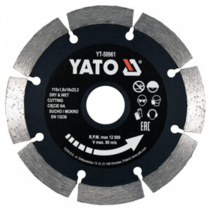 YATO Gyémánt vágókorong 115 x 1,8 x 10 x 22,2 mm szegmentált