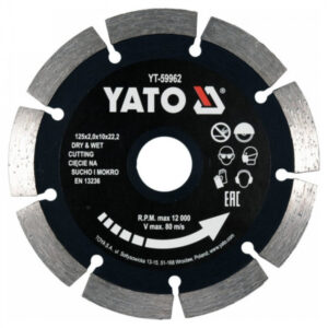 YATO Gyémánt vágókorong 125 x 2,0 x 10 x 22,2 mm szegmentált