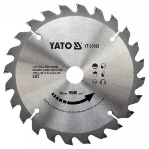YATO Fűrésztárcsa fához 160 x 20 x 1,5 mm / 24T
