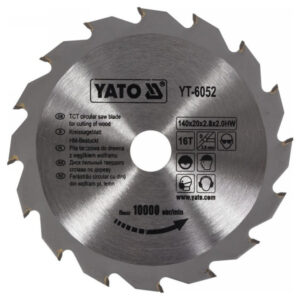 YATO Fűrésztárcsa fához 140 x 20 x 2,0 mm / 16T