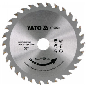 YATO Fűrésztárcsa fához 140 x 20 x 2,0 mm / 30T