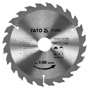 YATO Fűrésztárcsa fához 184 x 30 x 2,2 mm / 24T