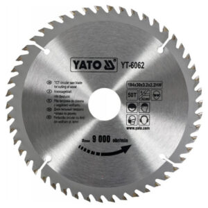 YATO Fűrésztárcsa fához 184 x 30 x 2,2 mm / 50T