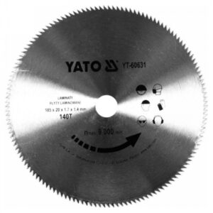 YATO Fűrésztárcsa laminált padlóhoz 185 x 20 x 1,4 mm / 140T