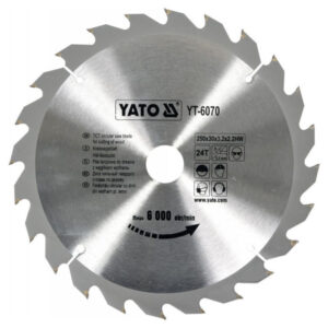 YATO Fűrésztárcsa fához 250 x 30 x 2,2 mm / 24T