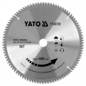 YATO Fűrésztárcsa fához 305 x 30 x 2,2 mm / 96T