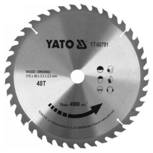 YATO Fűrésztárcsa fához 315 x 30 x 3,2 mm / 40T