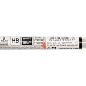 YATO Ácsceruza grafit betét 110 mm fehér HB (5 db)