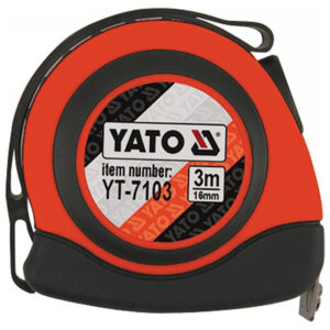 YATO Mérőszalag 3 m x 16 mm, mágneses, nylon bevonatú