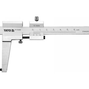 YATO Féktárcsa vastagság mérő 0-60 mm/0,1 mm mérési tartomány, 160 mm hosszú