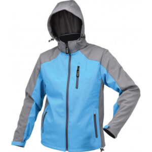 YATO Munkavédelmi softshell kabát kapucnival kék-szürke XXL-es méret