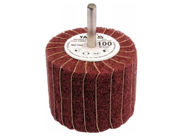 YATO Csapos lamellás csiszolókorong 60 x 50 x 6 mm / P100
