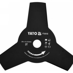 YATO Bozótvágó kés fűkaszához 255 x 25,4 x 1,6 mm