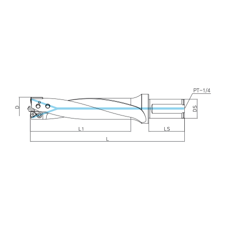 VLT-515565D S40 Váltólapkás telibefúró Ø51