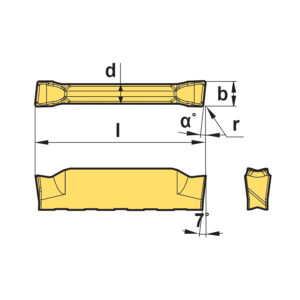KGML 200-6D-LP PC9030 váltólapka