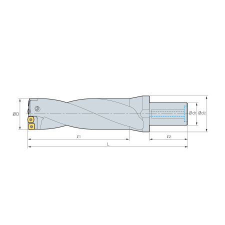 K3D-808550-15 Váltólapkás telibefúró