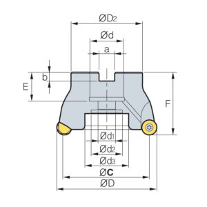 FMRCM 6080HRP-5 körlapkás feltűzhető maró