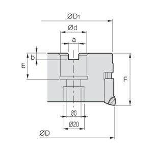 APDM 080R-PB8Z feltűzhető síkmaró