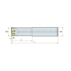 HFMDS 012R-3C12-100-LN04 nagy előtolású szármaró