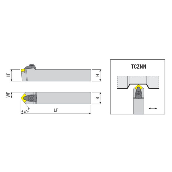 TCZNN 3232 P12 esztergakés