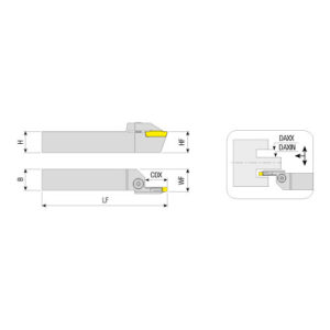 AAKT-K-R-2525-100-150-5-T25 homlokbeszúró esztergakés