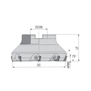 AFM75C-SP12-D100-A32-Z07 feltűzhető síkmaró AK