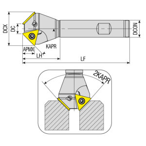 ACM22.5-TC16-D17X28-W16-L100-Z01 száras élletörő AK