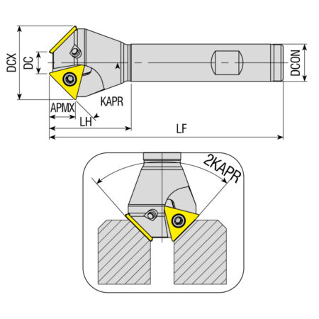 ACM20-TC16-D12X22-W16-L100-Z01 száras élletörő AK