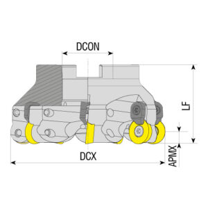 AFMRC-RD12T3-D040-A16-Z04-H körlapkás felcsavarozható maró