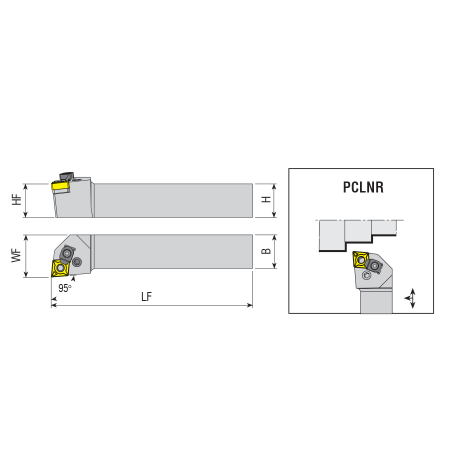 PCLNL 3232 P12C esztergakés