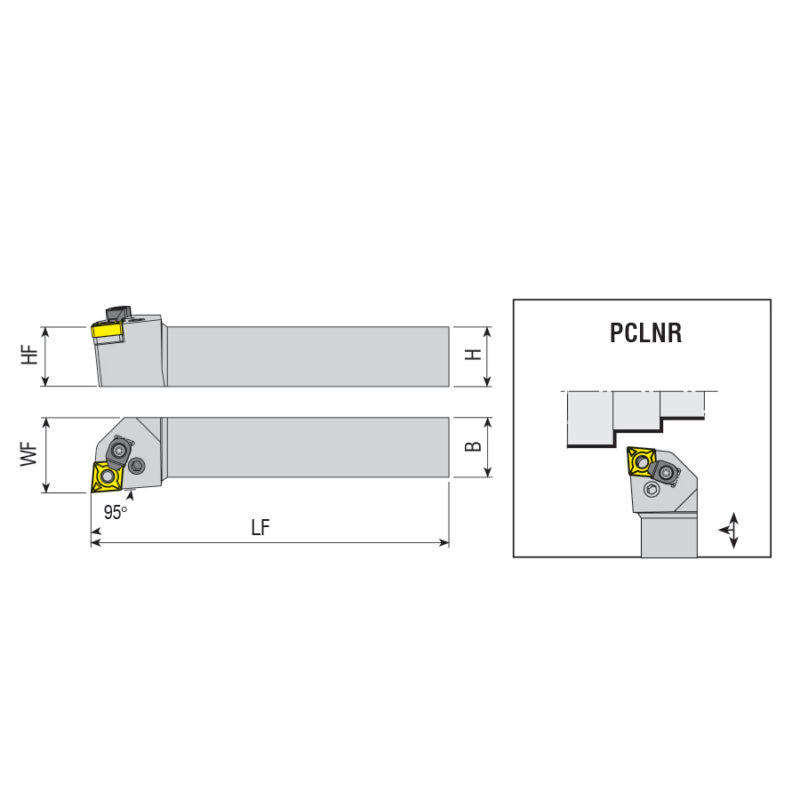 PCLNL 5050 S25C esztergakés