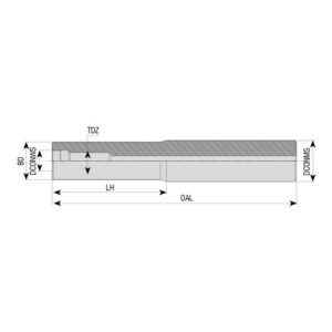 AVTT-D30-C32-M16-L250-H menetes befogó szár
