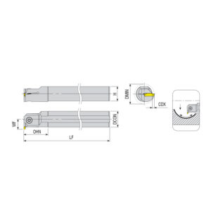 AIKT-K-R-20-4-T7 furat beszúrókés