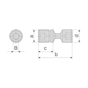 ALV-08-M8X16 Csavar