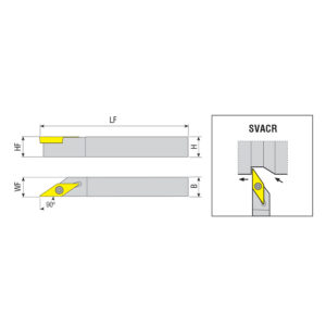 SVACR 1010 K11-S esztergakés hosszesztergához