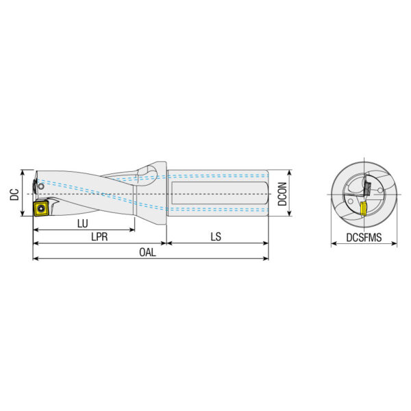 ATUM 16.5XD3 KDR 0602 váltólapkás fúró AK